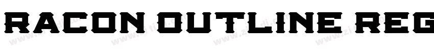 Racon Outline Regula字体转换